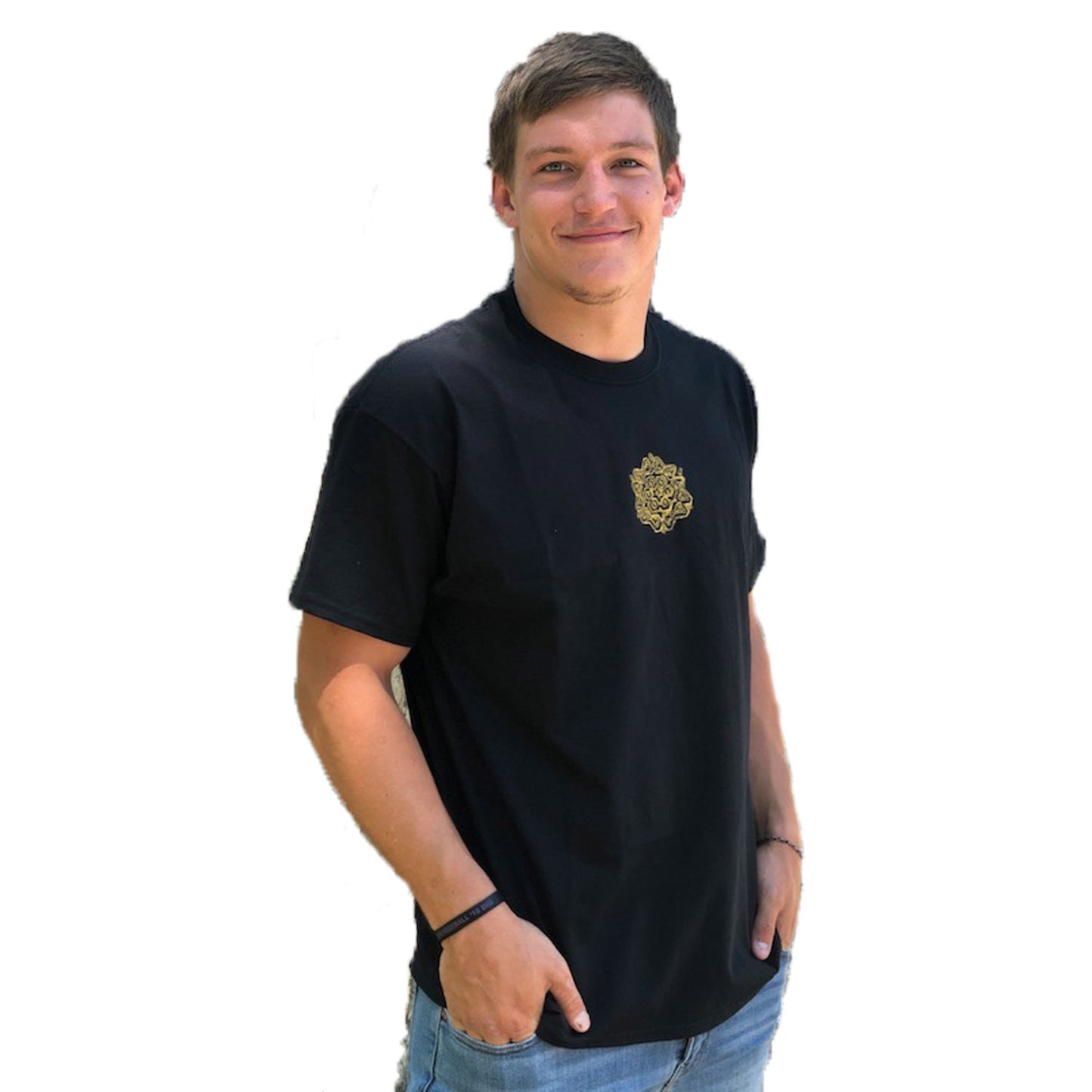 Gold Sketch Mandala T-Shirt