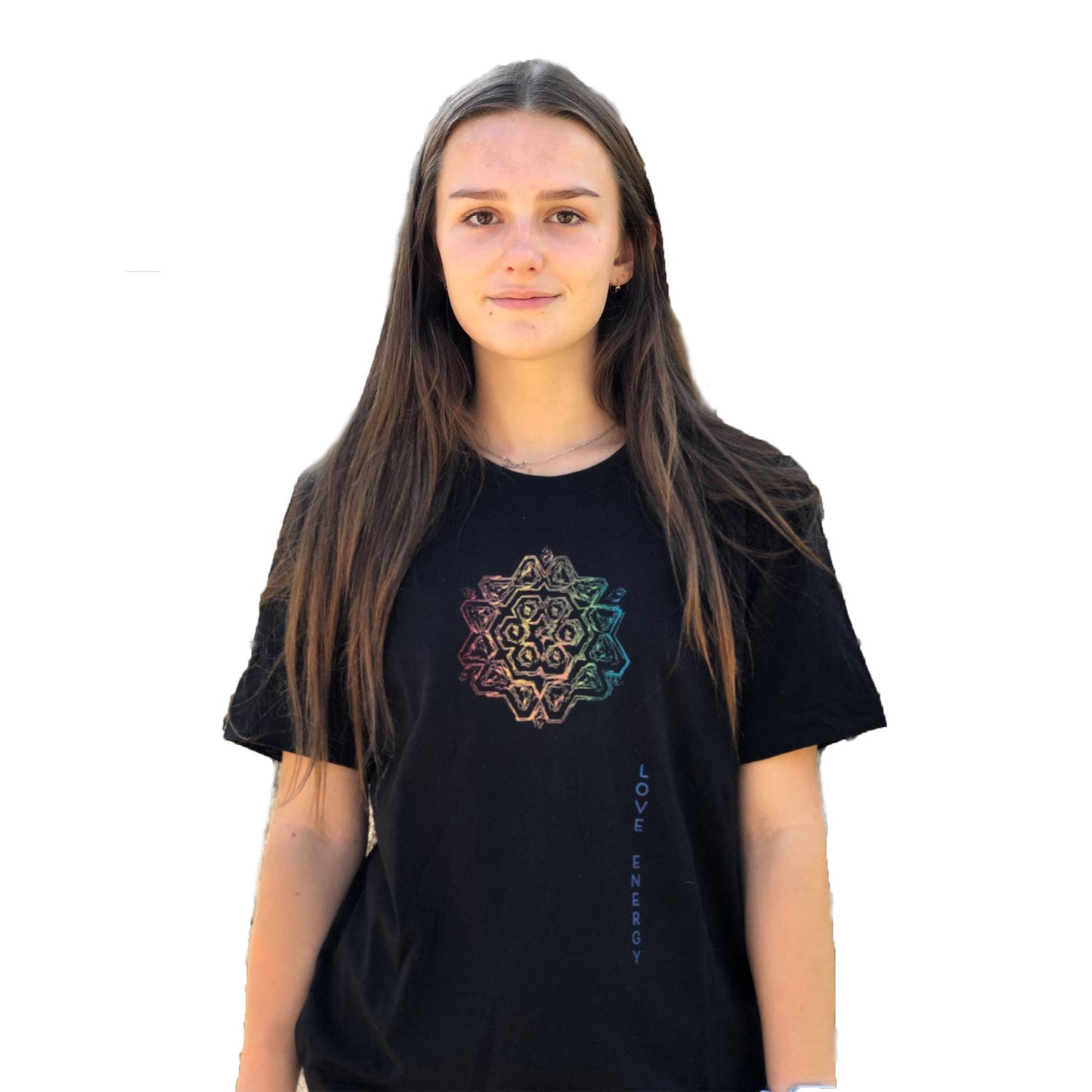 Rainbow Sketch Mandala T-shirt