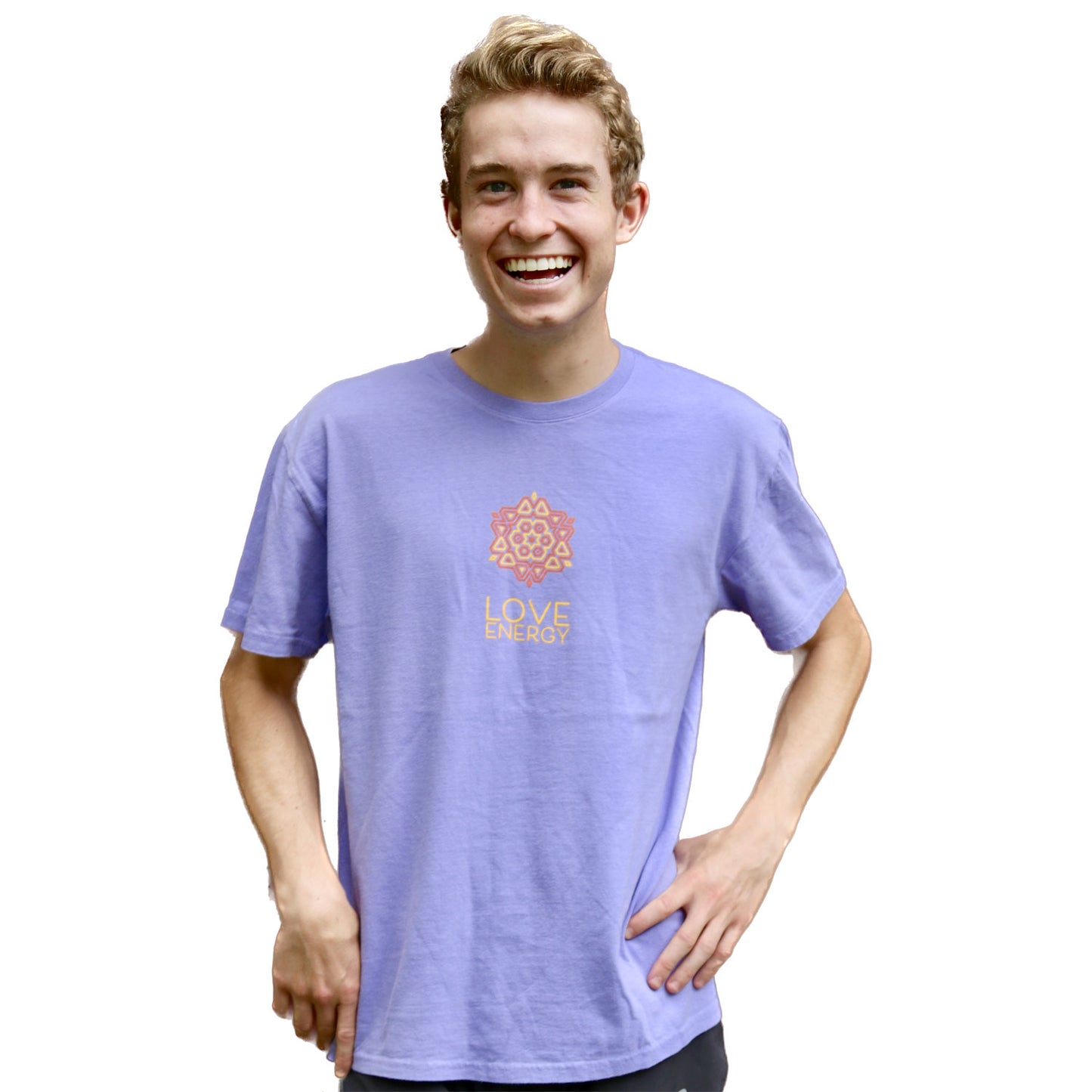 Red & Gold Mandala Amethyst T-Shirt