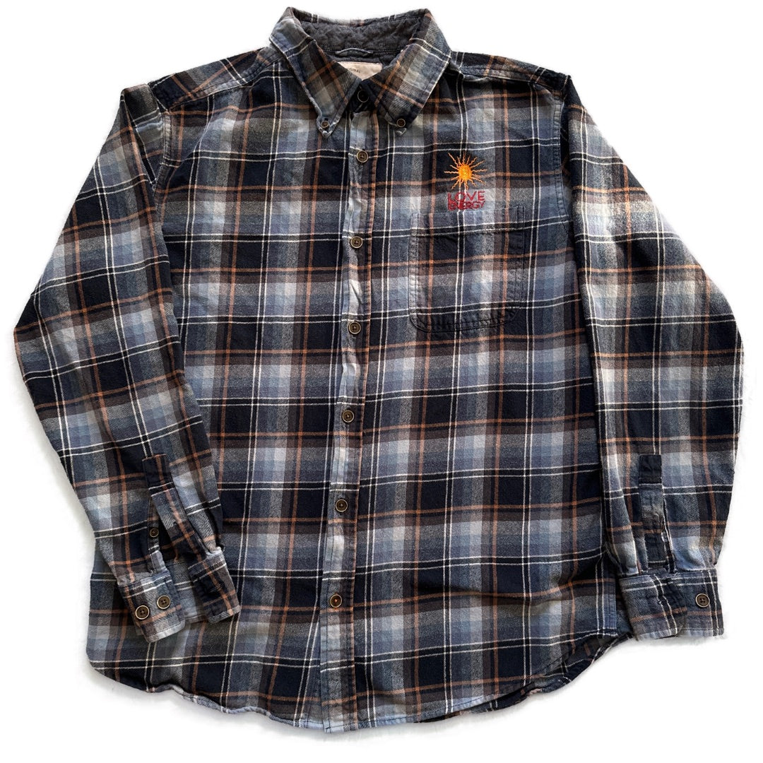 Flannel Shirt, Sun Embroidery L (Weatherproof)