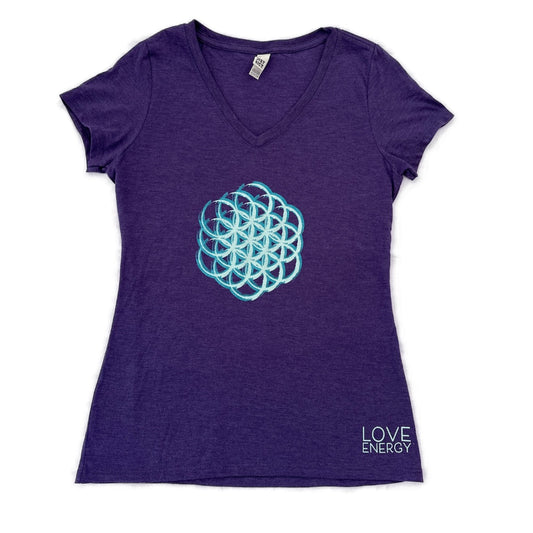 Flower of Life V-neck T-shirt