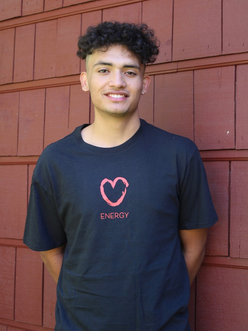 Red Heart Black T-Shirt