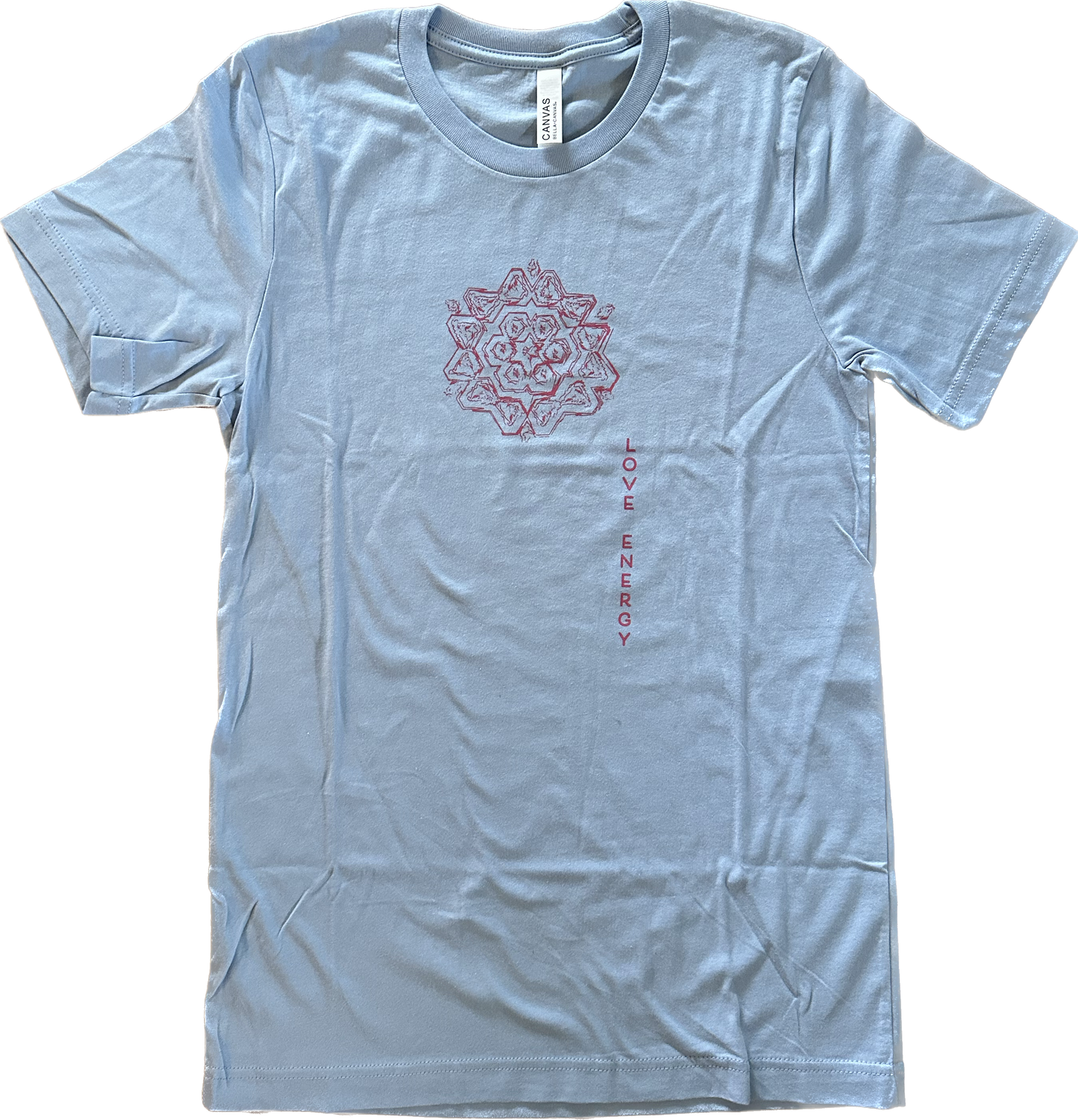 Pink Sketch Mandala Light Blue T-shirt