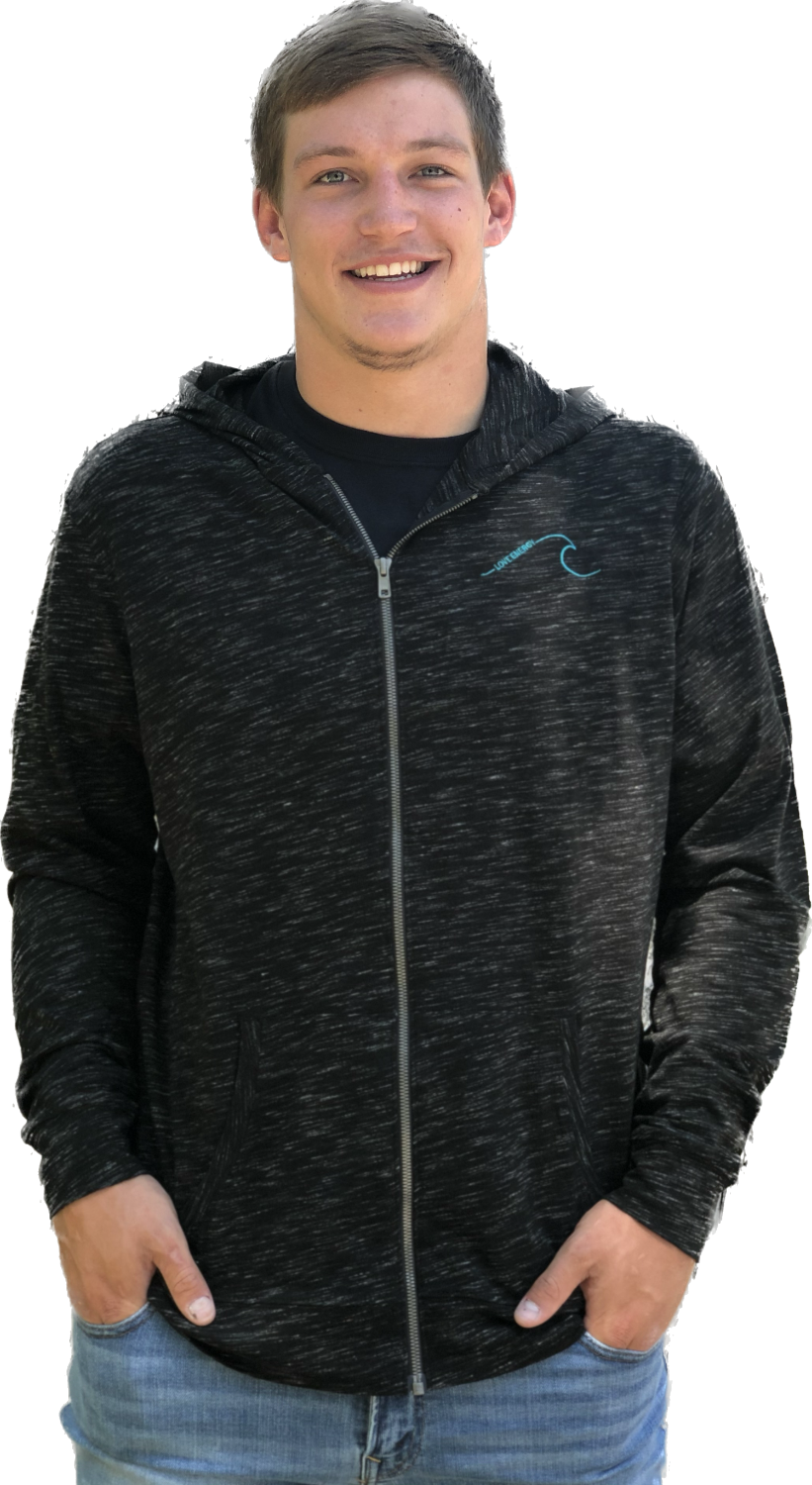 Wave Light-Weight Zip Hoodie