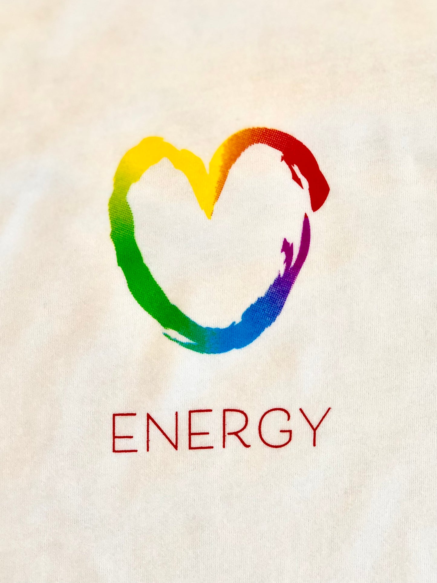 Rainbow Heart White T-Shirt