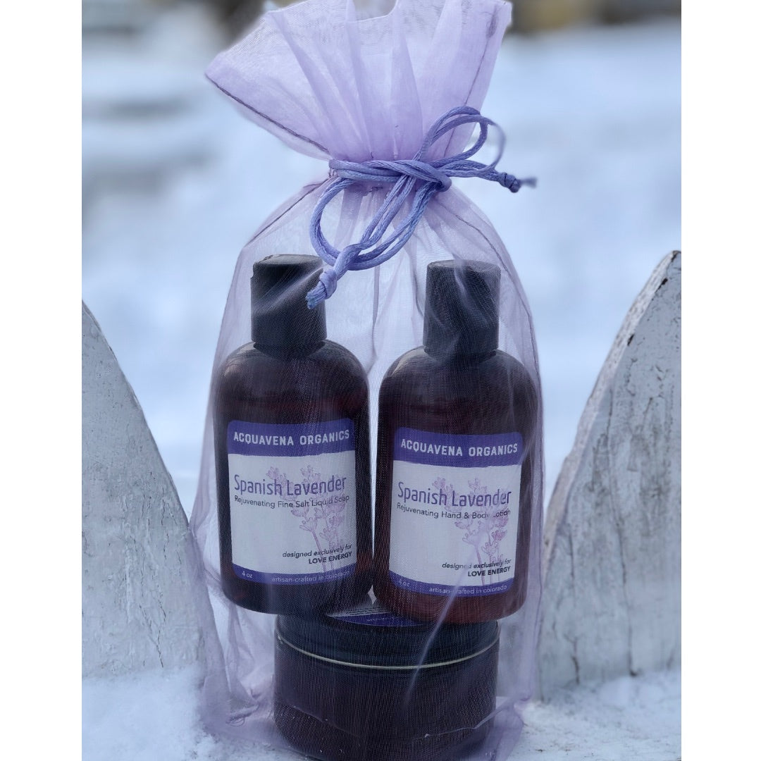 Organic Skincare Gift Set (French Rosemary, Spanish Lavender)
