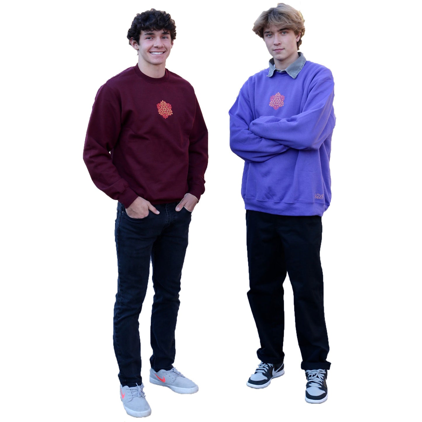 Red and Gold Mandala Sweatshirt