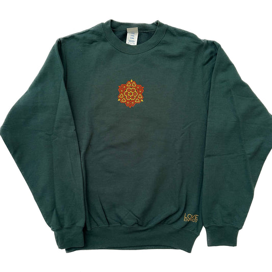 Red and Gold Mandala Sweatshirt