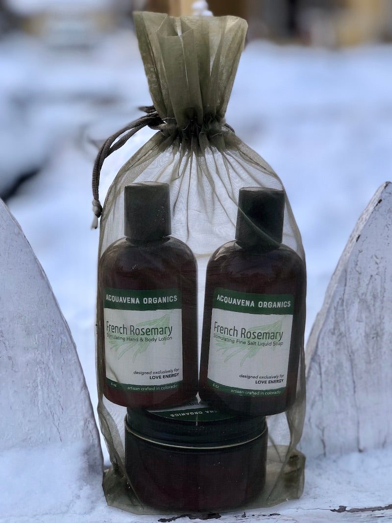 Organic Skincare Gift Set (French Rosemary, Spanish Lavender)