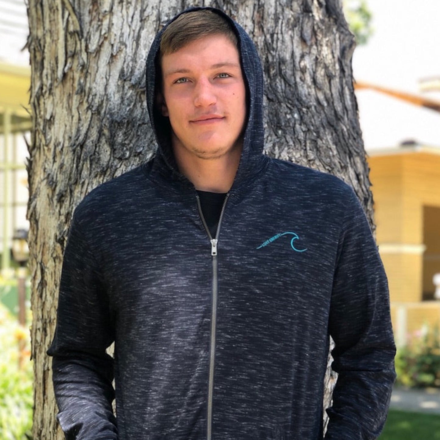 Wave Light-Weight Zip Hoodie