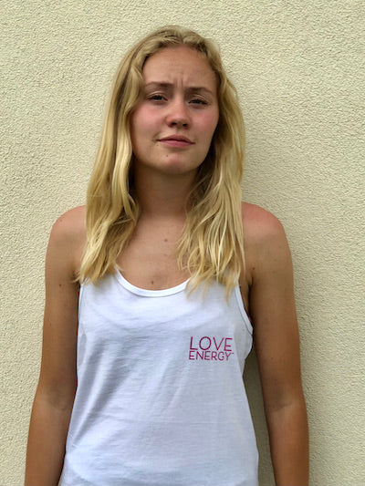Fuchsia Sacred Flower Love Energy Racer-Back Tank