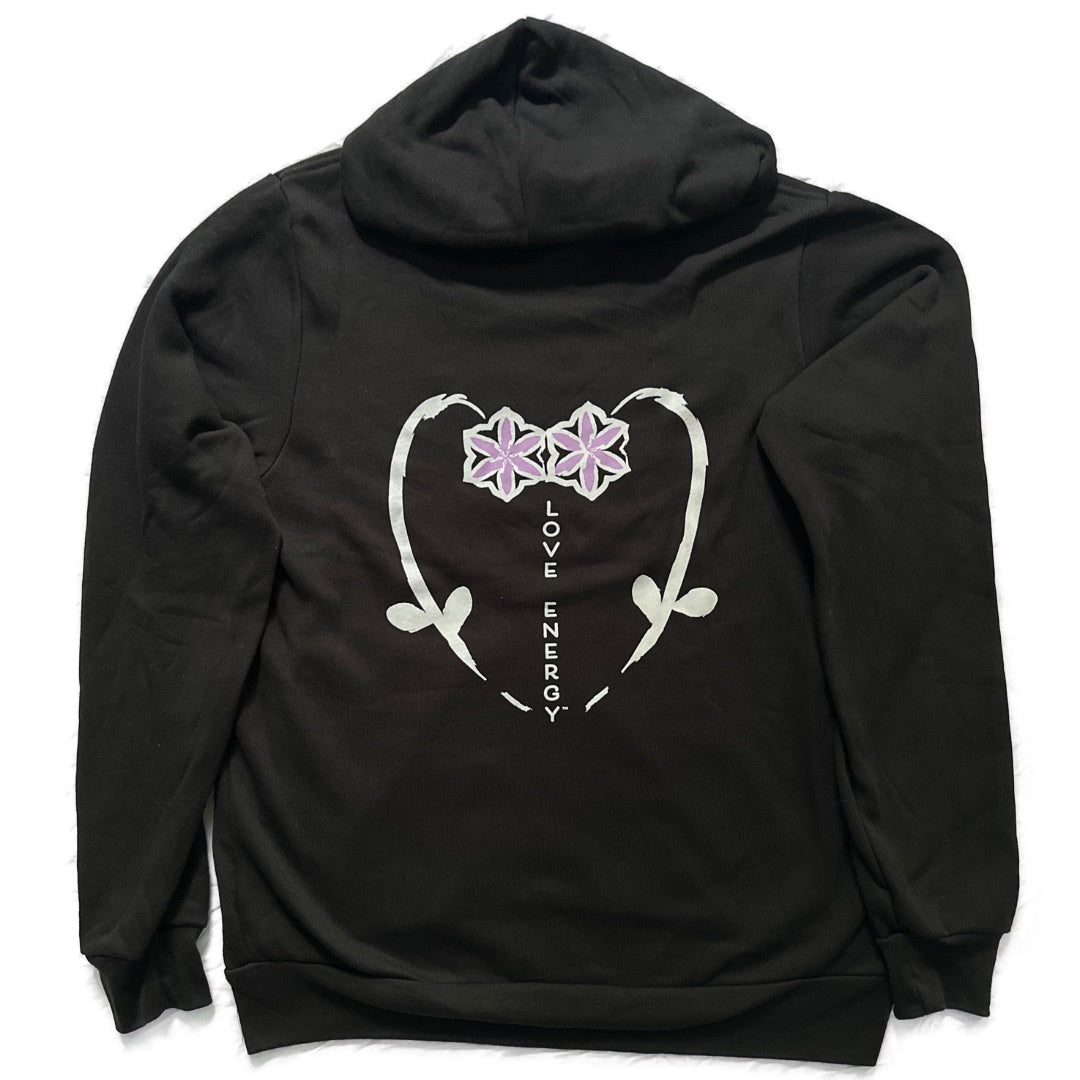 Flowers Love Energy Zip Hoodie