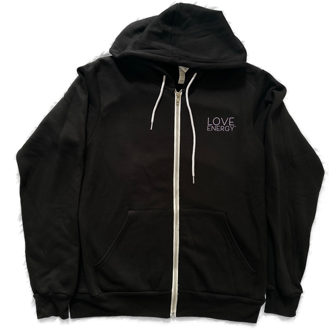 Flowers Love Energy Zip Hoodie