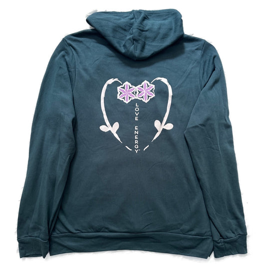 Flowers Love Energy Zip Hoodie