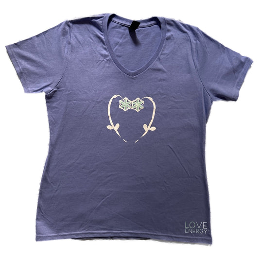 Flowers V-neck T-shirt