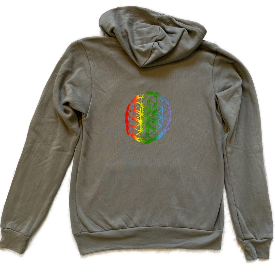 Rainbow One Flower of Life Hoodie