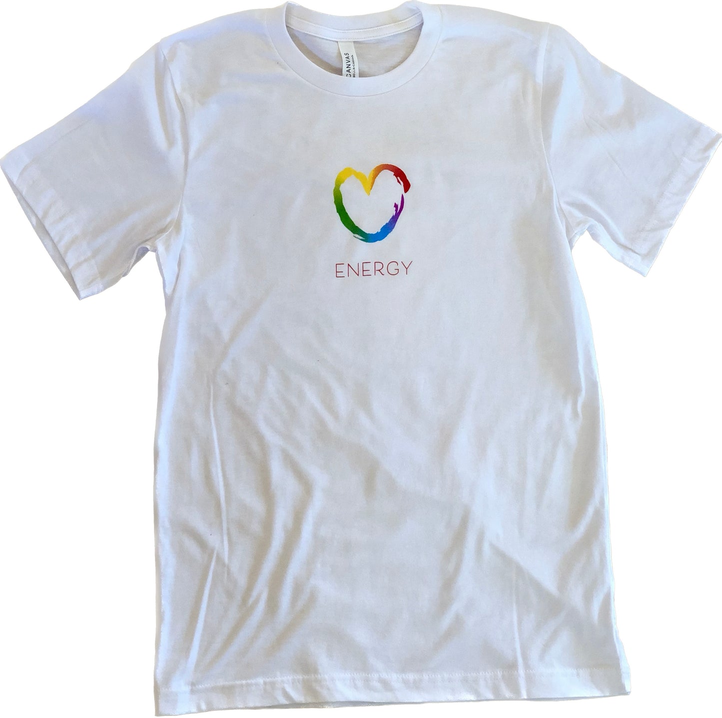 Rainbow Heart White T-Shirt