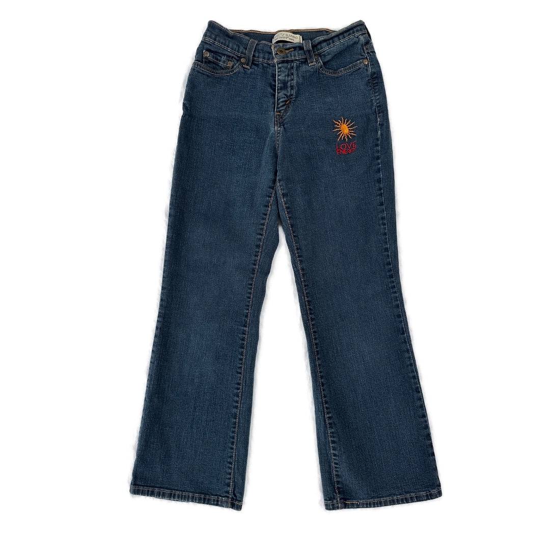 Jeans, boot cut  Sun embroidered Levi's 510 6P