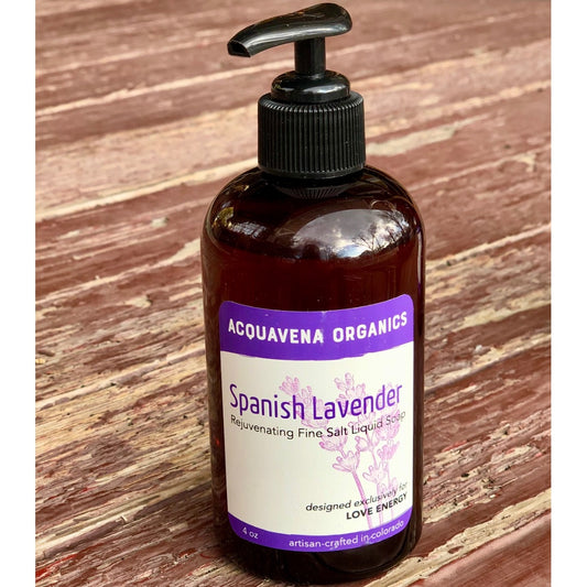 Organic Salt-Infused Liquid Soap (French Rosemary, Spanish Lavender)