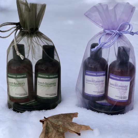 Organic Skincare Gift Set (French Rosemary, Spanish Lavender)