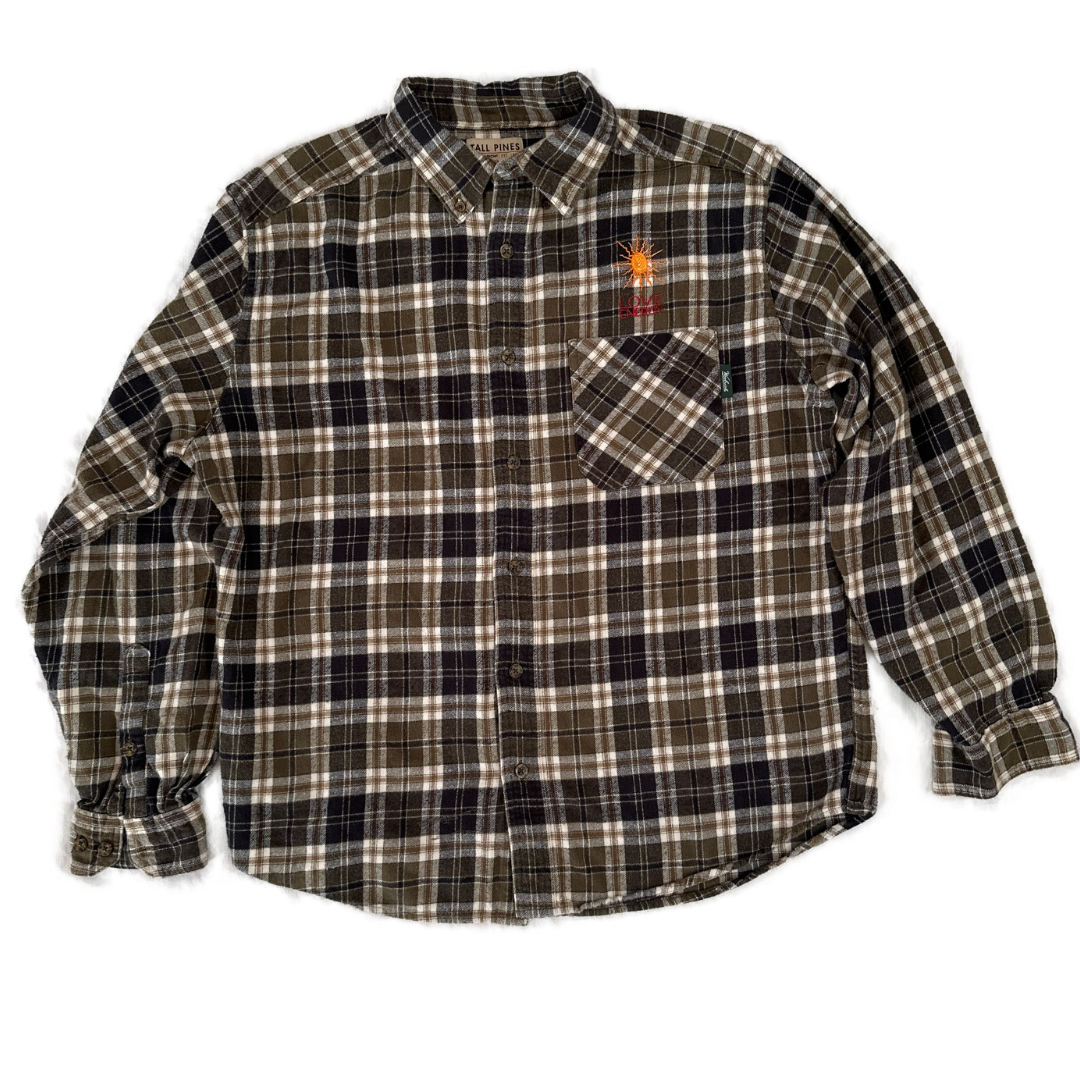 Flannel Shirt, Sun embroidery, L (Woolich)