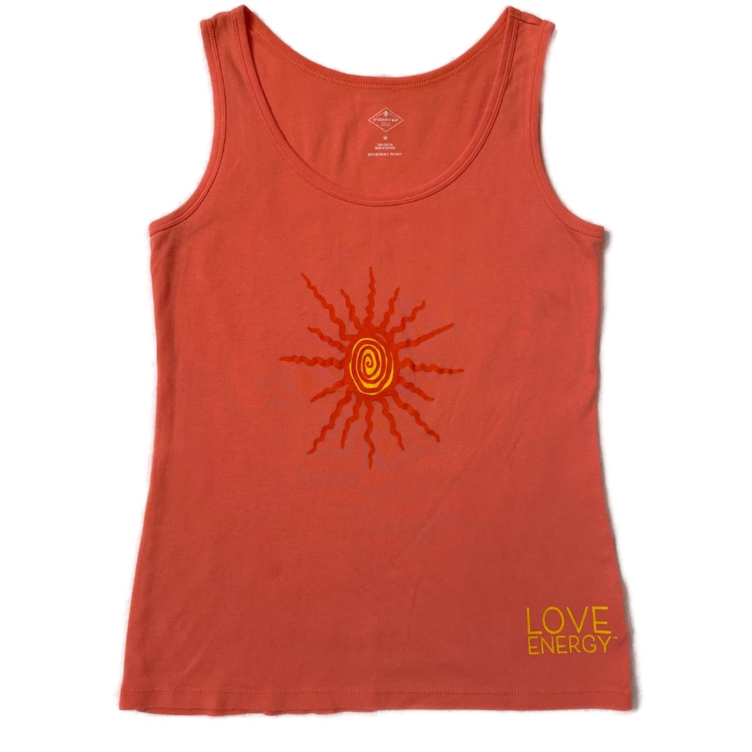 Sun Upcycled Orange M Women's Tank Top