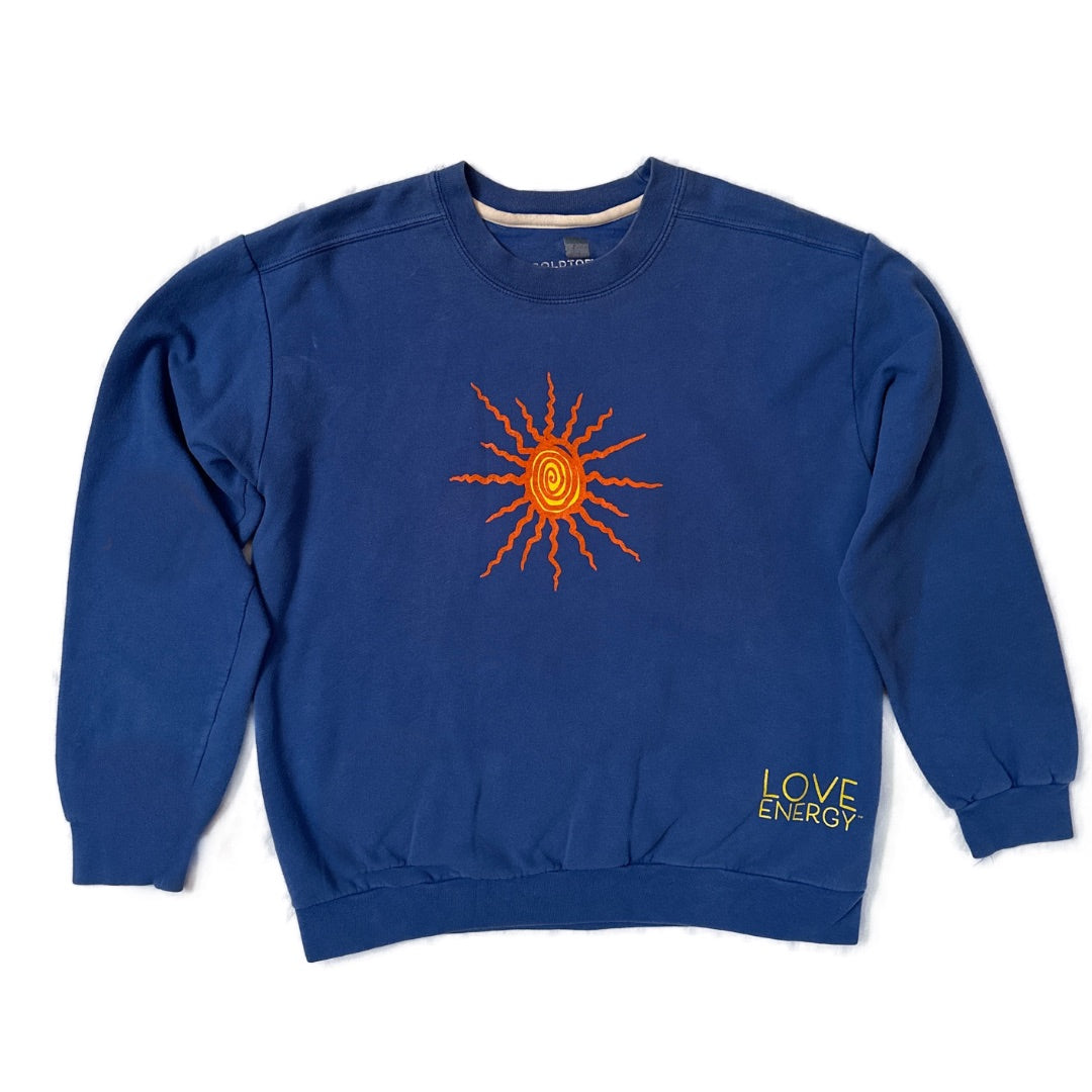Sun Upcycled Sapphire Blue Medium Sweatshirt